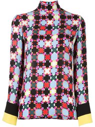 блузка с геометрическим узором Emilio Pucci