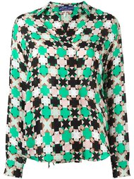 блузка с геометрическим узором  Emilio Pucci