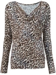 блузка с леопардовым принтом  Majestic Filatures