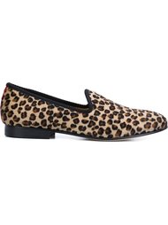 Pony Hair Leopard slippers Del Toro Shoes