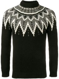 джемпер вязки интарсия с пайетками Saint Laurent