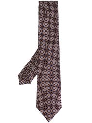 галстук с геометрическим узором Kiton