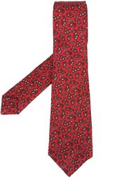 галстук с абстрактным узором Kiton