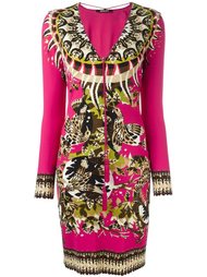 платье с этническим узором Roberto Cavalli