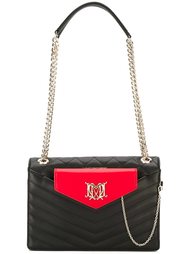 сумка с двойной лямкой на плечо Love Moschino