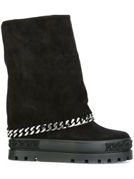 ботинки с цепочной деталью Casadei