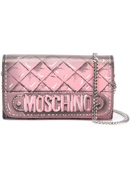 кошелек на цепочке с логотипом Moschino