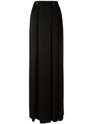 брюки палаццо с поясом на пуговице Lanvin