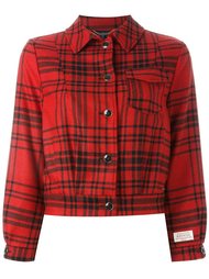 укороченная куртка в клетку  Woolrich