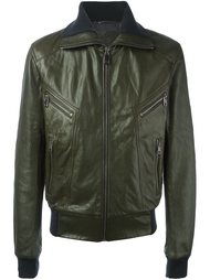 leather jacket  Dolce &amp; Gabbana
