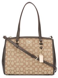 сумка на плечо с жаккардовым узором логотипа Coach
