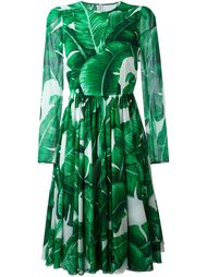 платье с банановыми листьями Dolce &amp; Gabbana
