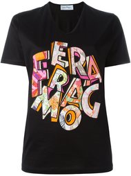 футболка с логотипом  Salvatore Ferragamo