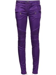 байкерские брюки кроя скинни Balmain