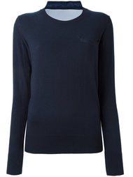 вязаный топ с принтом Sacai