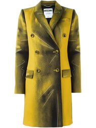 классическое пальто trompe-l'œil Moschino