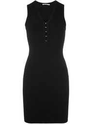 платье мини c V-образным вырезом  T By Alexander Wang