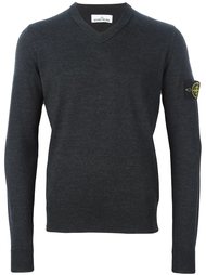 джемпер с V-образным вырезом Stone Island