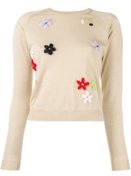 свитер с цветочной вышивкой Simone Rocha