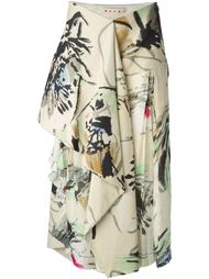 юбка с цветочным узором Marni
