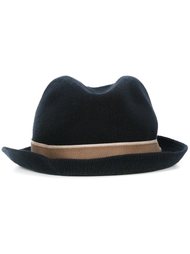 шляпа-федора с контрастной лентой Giorgio Armani