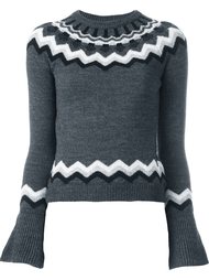 свитер с контрастной окантовкой  Red Valentino