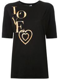 футболка с принтом "Love" Love Moschino