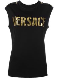 топ с логотипом Versace