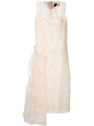 прозрачное платье с цветочной вышивкой  Simone Rocha