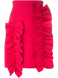 юбка мини с рюшами MSGM