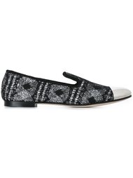 слиперы с контрастным носком Giuseppe Zanotti Design
