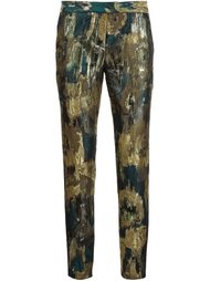 abstract flower print pants Christian Pellizzari