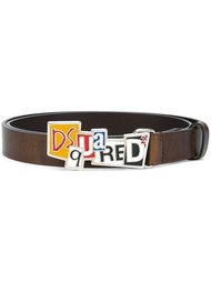 ремень с пряжкой в виде логотипа Dsquared2