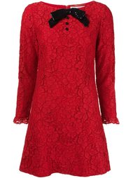 кружевное платье с пайетками Saint Laurent