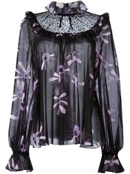 блузка с цветочным принтом  Giamba
