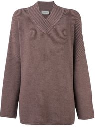 свободный свитер c V-образным вырезом   Lanvin