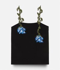 топ с цветочной вышивкой Christopher Kane