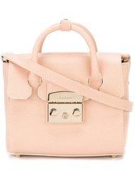 мини сумка-тоут с серебристой фурнитурой Furla