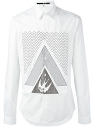 рубашка с принтом 'Swallow Glyph' McQ Alexander McQueen