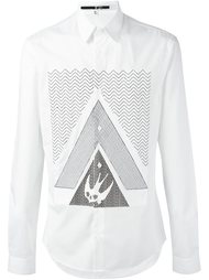 рубашка с принтом 'Swallow Glyph' McQ Alexander McQueen