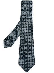 галстук с геометрическим узором Kiton