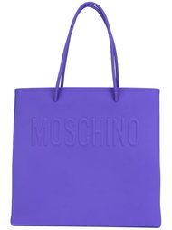 квадратная сумка-тоут с логотипом Moschino