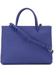 сумка-тоут с тиснением логотипа Moschino