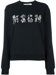 толстовка с аппликацией логотипа MSGM