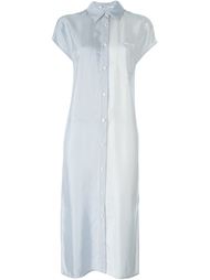контрастное платье-рубашка  T By Alexander Wang