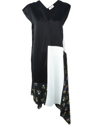 лоскутное атласное платье  Ports 1961