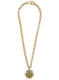 длинное ожерелье с подвеской Chanel Vintage