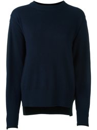 свитер с круглым вырезом   Sacai