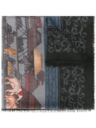 шарф с абстрактным принтом  Salvatore Ferragamo