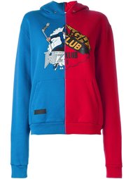 двухцветная толстовка с капюшоном Off-White